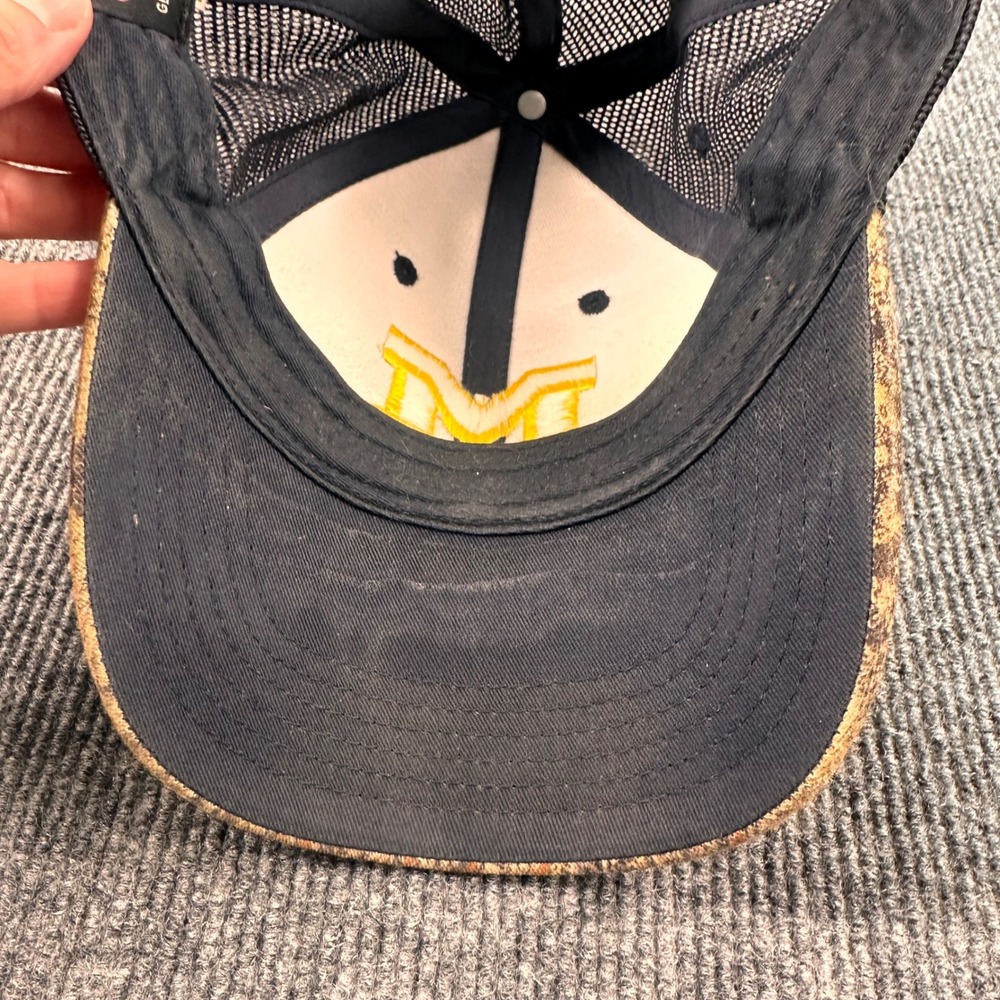 University of Michigan Wolverines Trucker Hat Mens Mossy Oak Camo Modern - Picture 8 of 10